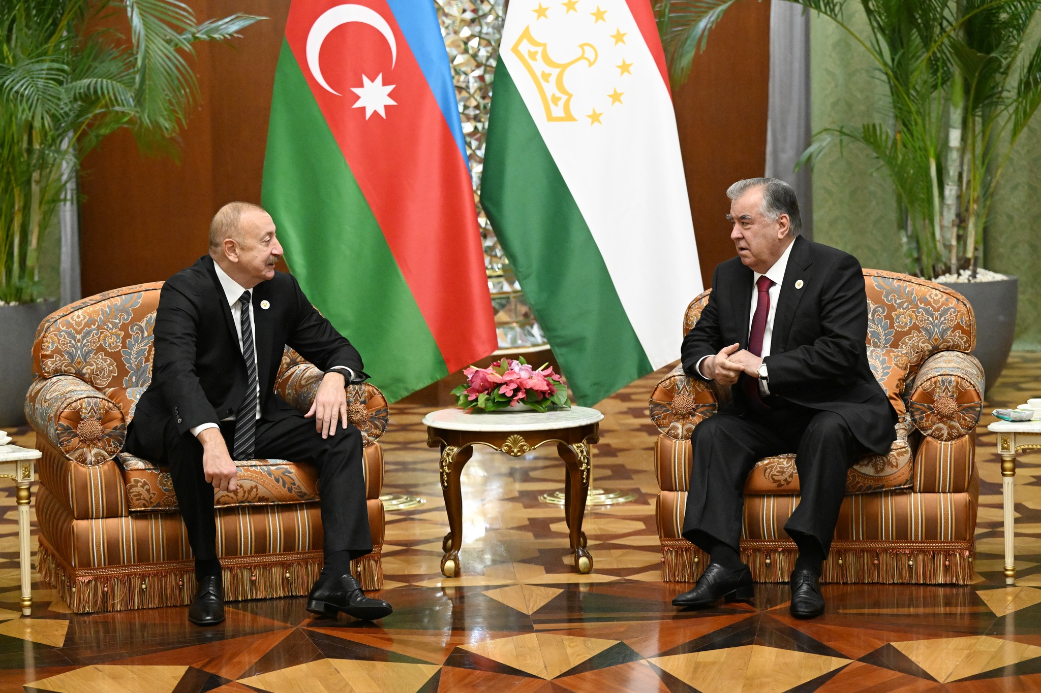 ﻿Мулоқот бо Президенти Ҷумҳурии Озарбойҷон Илҳом Алиев img