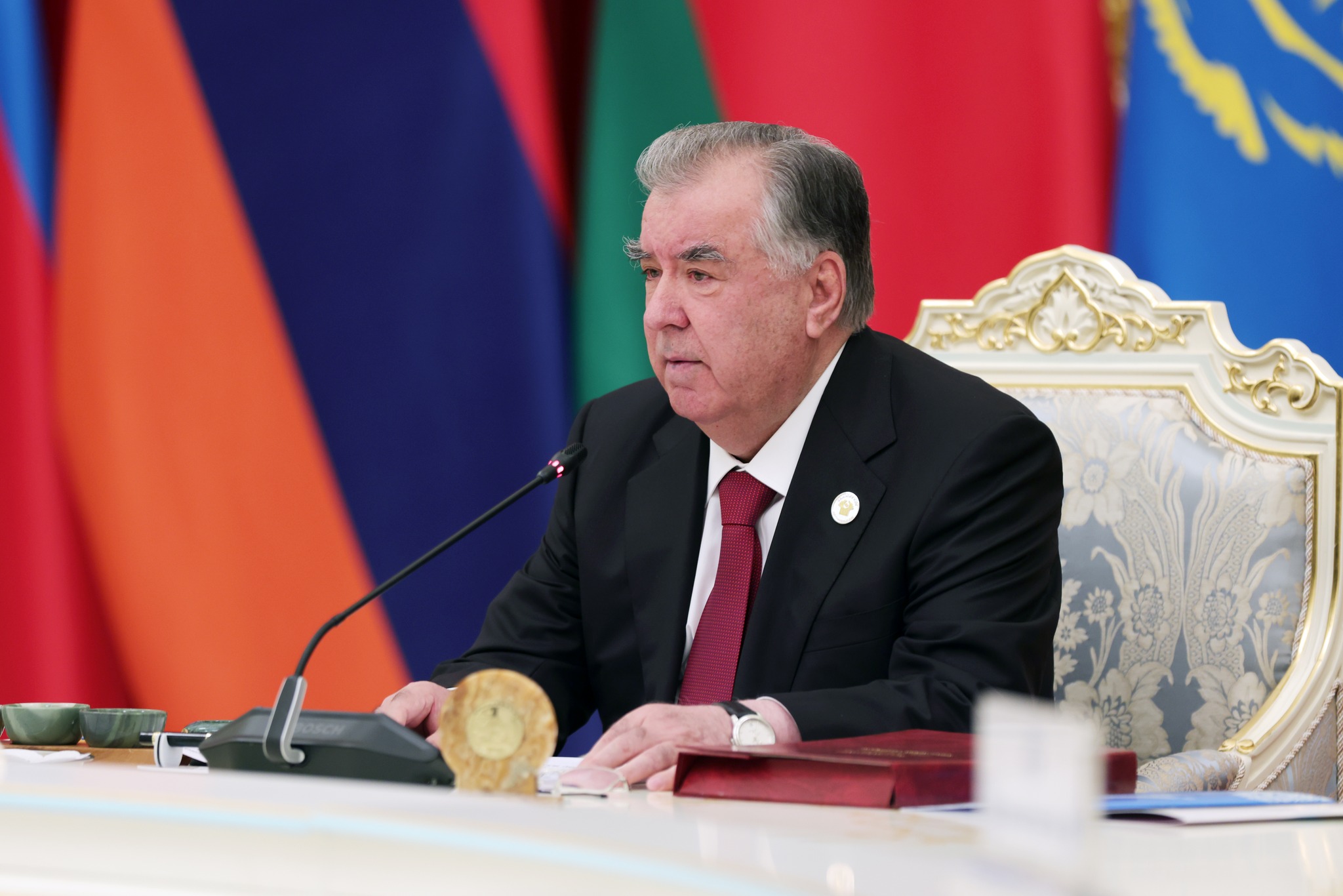 ﻿Оғози ҷаласаи Шурои сарони давлатҳои иштирокдори Иттиҳоди Давлатҳои Мустақил img