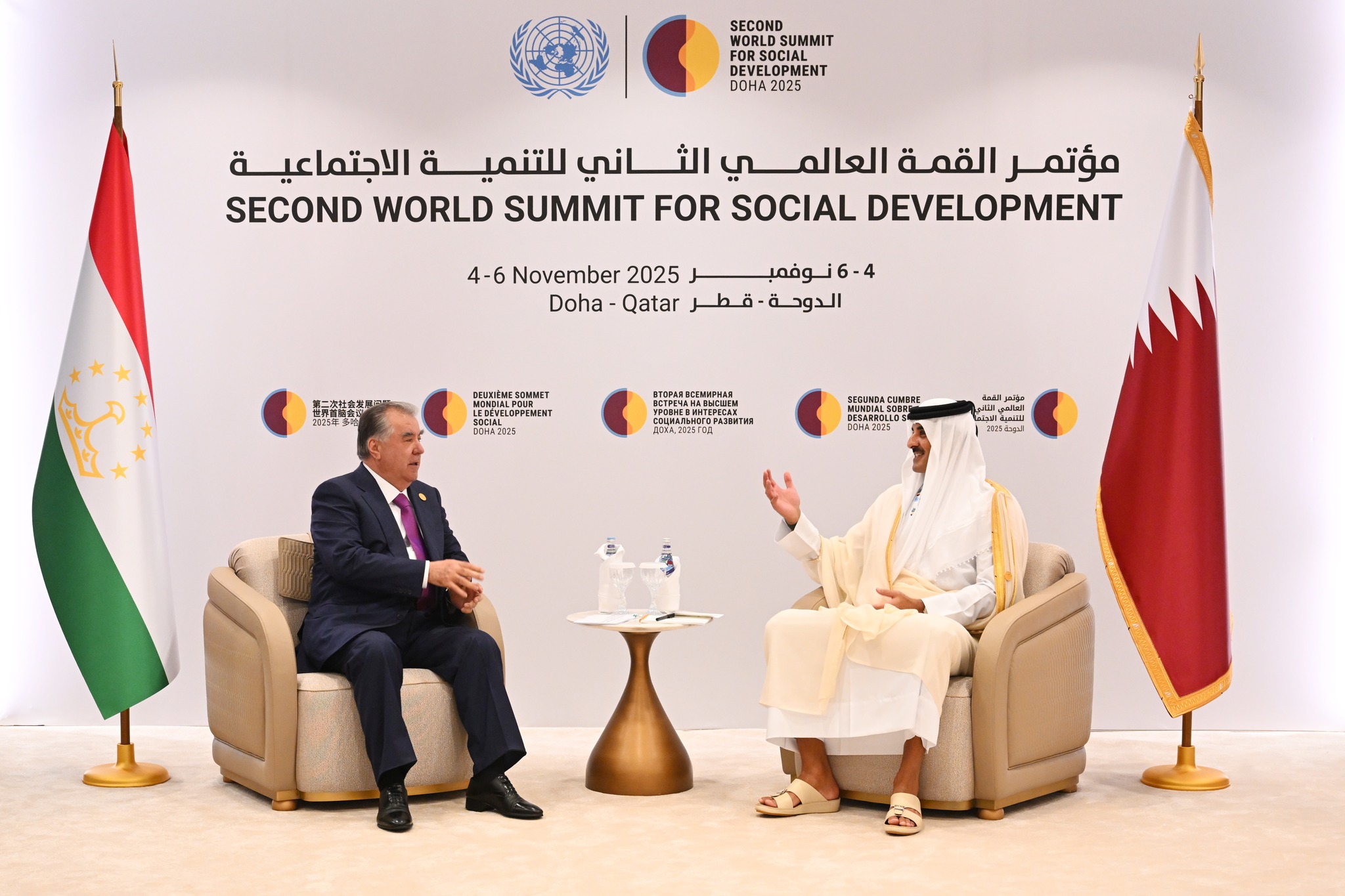 ﻿Мулоқот бо Амири Давлати Қатар Шайх Тамим ибни Ҳамад оли Сонӣ img