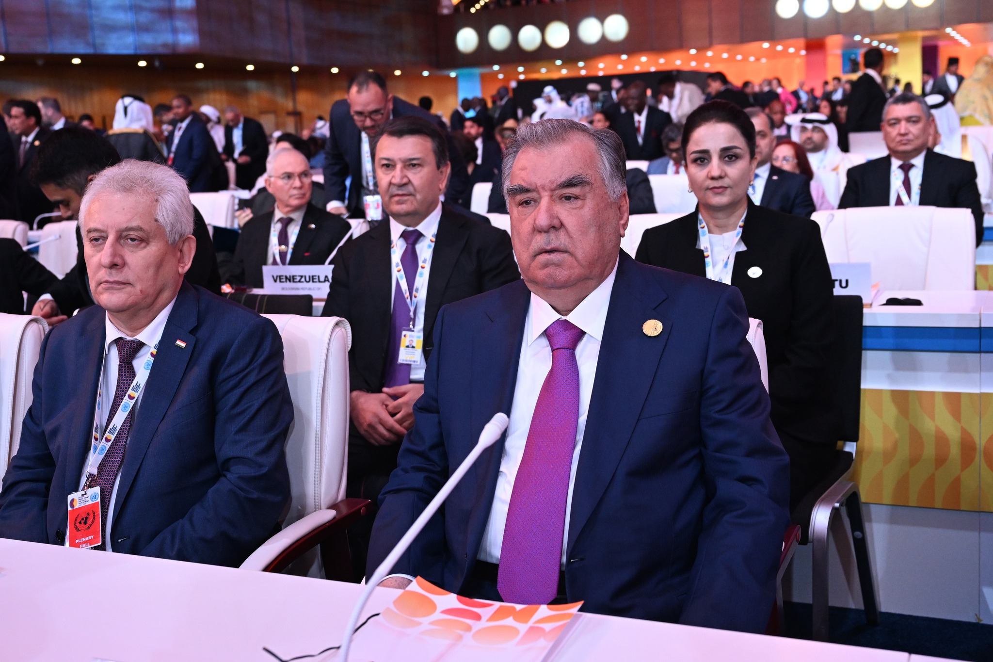 ﻿Иштирок дар ҳамоиши Созмони Милали Муттаҳид оид ба рушди иҷтимоӣ дар шаҳри Давҳаи Давлати Қатар img