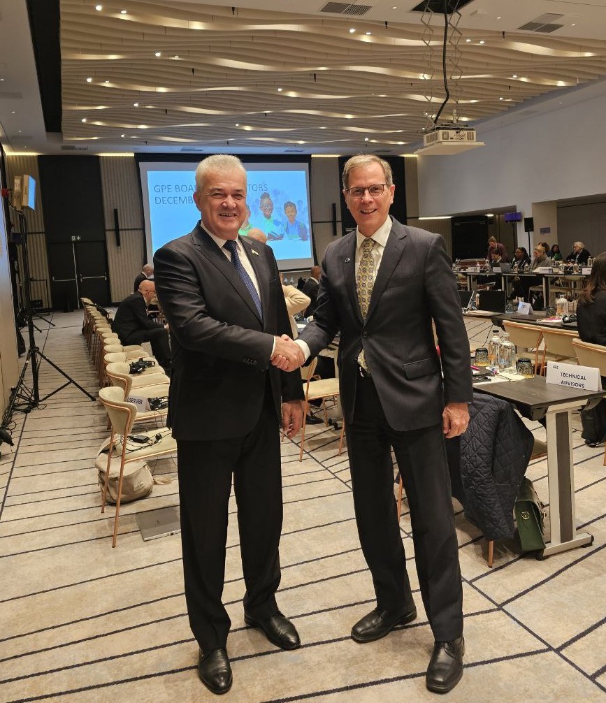 ﻿ИШТИРОК ВА СУХАНРОНИИ ВАЗИРИ МАОРИФ ВА ИЛМИ ҶУМҲУРИИ ТОҶИКИСТОН ДАР ҶАЛАСАИ ШУРОИ ДИРЕКТОРОНИ ШАРИКИИ ГЛОБАЛӢ ДАР СОҲАИ МАОРИФ ДАР ШАҲРИ БРЮССЕЛ img