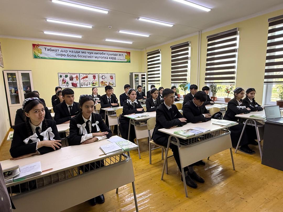 ИФТИТОҲИ ИНШООТИ НАВИ ТАЪЛИМӢ ДАР ШАҲРИ ИСФАРА ДАР ДОИРАИ САФАРИ ПЕШВОИ МИЛЛАТ МУҲТАРАМ ЭМОМАЛӢ РАҲМОН img