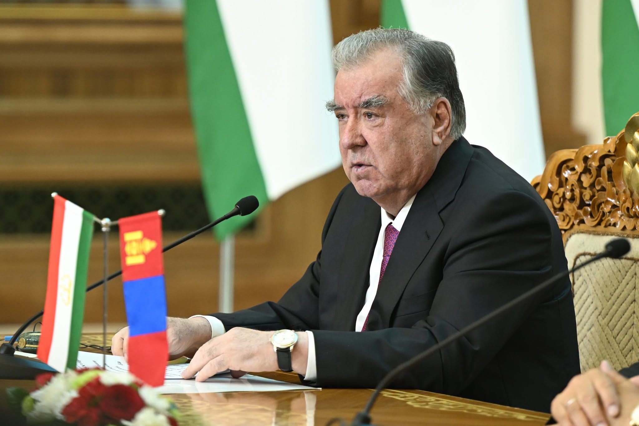 Имзои санадҳои нави ҳамкории дуҷониба оид ба ҳамкорӣ миёни Ҷумҳурии Тоҷикистон ва Муғулистон img