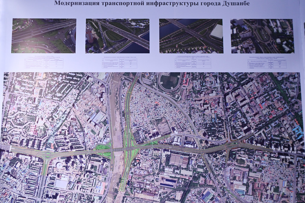 Гузоштани санги асоси бунёди эстакадаҳои дусатҳа ва азнавсозии пули мошингузар дар хиёбони Саъдии Шерозии шаҳри Душанбе img